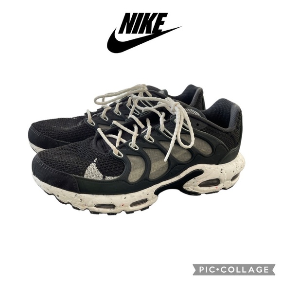 Nike Air Max Terrascape Plus size 10.5 black gray white sneakers shoes - Picture 1 of 14